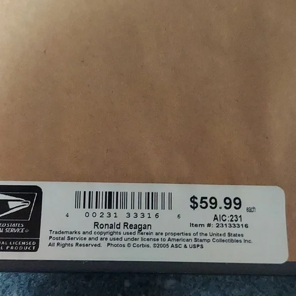 Official USPS President Ronald Reagan Wall decor ...like new - Picture 7 of 12